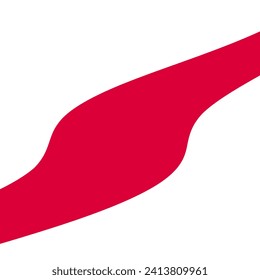 Dibujo aleatorio abstracto líquido rojo orgánico formas de barrido irregular estilo plano diseño fluido ilustración vectorial conjunto banner simple plantilla de forma para el diseño de presentación, volante, aislado en fondo blanco.