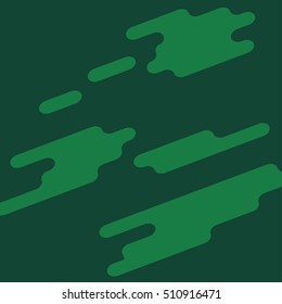 Random abstract shape with rounded corners Flat design Futuristic Green Background.