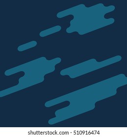 Random abstract shape with rounded corners Flat design Futuristic Blue Background.