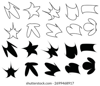 Diseños de Vector de Formas abstractas al azar