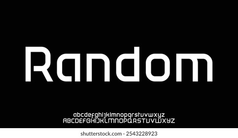 Random, Abstract sport modern alphabet fonts. Typography technology electronic sport digital game music future creative font. vector illustration