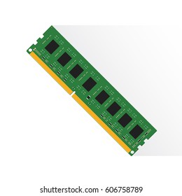 Random Access Memory concept by RAM labtop 4GB or 8GB or 16GB.