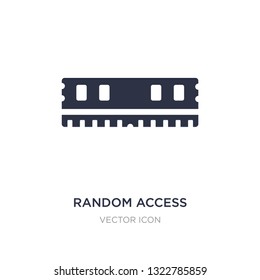 random access memory icon on white background. Simple element illustration from Hardware concept. random access memory sign icon symbol design.