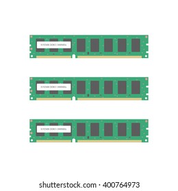 Random Access Memory icon. RAM. Computer memory. Vector illustration