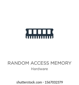 Random access memory icon vector. Trendy flat random access memory icon from hardware collection isolated on white background. Vector illustration can be used for web and mobile graphic design, logo, 