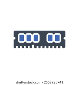 Random access memory icon, Vector graphics