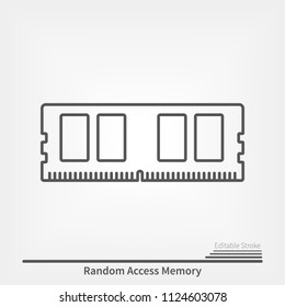 Random Access Memory line icon