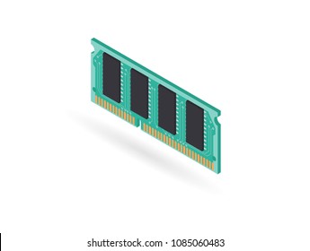 Random access memory (RAM), vector illustration