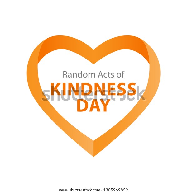 Random Acts Kindness Day Emblem Isolated Stock Vector (Royalty Free ...