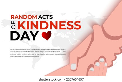 Random Acts Kindness Day Vector Art. Suitable for social media post and etc.