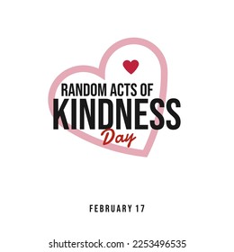 Random Acts Kindness Day Vector illustration