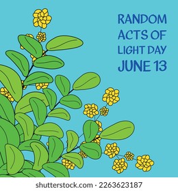 Actos aleatorios de Día de la Luz . Diseño adecuado para carteles y pancartas de tarjetas de felicitación