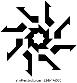 symmetrisches Logo-Design nach dem Zufallsprinzip