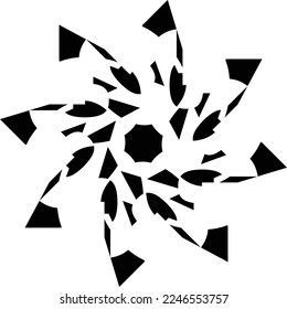 diseño simétrico del logotipo del alfabeto aleatorio