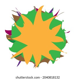 Random amorph, amorphous colorful shape, element vector