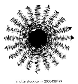 Random amorph, amorphous shape, element vector