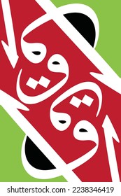 Random Arabic letters Translation is conversion of some characters : "A,Q,W"
