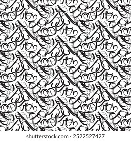 Design de padrão de fonte preto aleatório