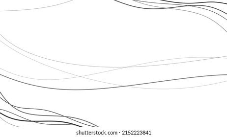 random black line vector background on white