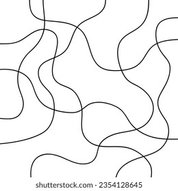 Random black lines for background, fabric printing and wallpaper