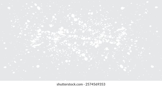 Random black texture, ink spotty texture, random black paint drips and stains on white background. Seamless spray pattern, monochrome grunge repeat.