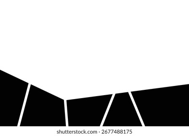 Diseño de pie de página en blanco al azar o cómic