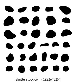 Random blob organic pattern spot shape. Amorphous ink blob geometric round pattern - Shutterstock ID 1922643254