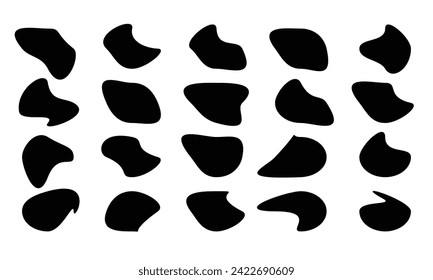 random blob organic pattern spot shape vector