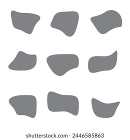 Random blob organic pattern spot shape design eps 10