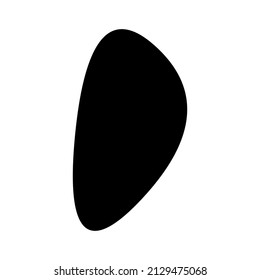 Zufällige Blöcke, inkblot. Organischer Bauch, Bart. Speck form.Splat, Fleck-Grafik. Tropfen Flüssigkeit, Flüssigkeit. Kieselstein, Steinsilhouette.Tintenfleck, Flaschenstück unregelmäßige Form. Einfache, einfache, abgerundete, glatte Form