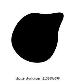 Zufällige Blöcke, inkblot. Organischer Bauch, Bart. Speck form.Splat, Fleck-Grafik. Tropfen Flüssigkeit, Flüssigkeit. Kieselstein, Steinsilhouette.Tintenfleck, Flaschenstück unregelmäßige Form. Einfache, einfache, abgerundete, glatte Form
