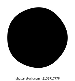 Random blotch, inkblot. Organic blob, blot. Speck shape.Splat, fleck graphic. Drop of liquid, fluid. Pebble, stone silhouette.Ink stain, mottle spot irregular shape. Basic, simple rounded, smooth form