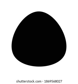 Bloqueo aleatorio, mancha de tinta. Silueta de piedra, guijarros. Blob orgánico, mancha, forma de mota. Splat, caramba. Gota de líquido, fluido. mancha de tinta, forma irregular de la zona del molido. Forma básica, simple, redondeada y suave de gel