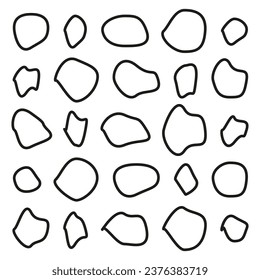 Random blotch, inkblot. Vector illustration. EPS 10.