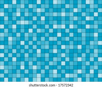 random blue squared tiles