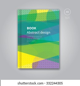 random brochure background with colour lines for hipster style / Book design with abstract dotted background