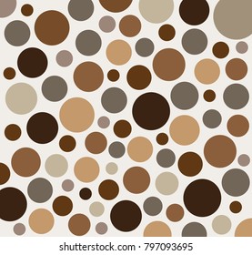 Random brown vintage Polka Dots pattern that great for fabrics, wallpaper, background etc.