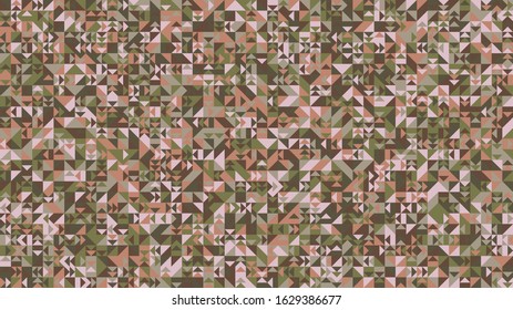 Random chaotic colorful triangular mosaic pattern background design - abstract polygonal vector graphic
