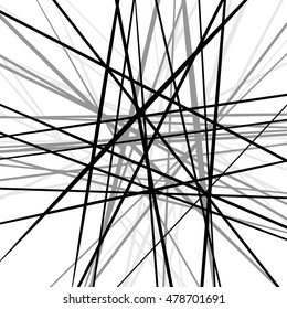 Random chaotic edgy lines. Abstract geometric texture 
