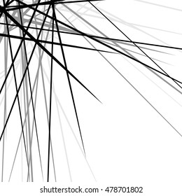 Random chaotic edgy lines. Abstract geometric texture 