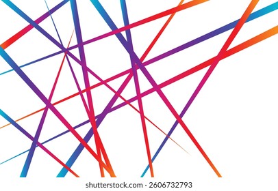 Random chaotic gradient lines abstract geometric pattern texture.