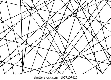 Random chaotic lines abstract geometric pattern