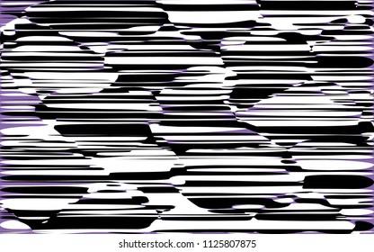 Random Chaotic Lines Abstract Geometric Pattern  Texture, Modern, Contemporary Art Illustration with Black White Striped Lines, Wavy, Curving Distortion Effect, Bending, Warped Lines