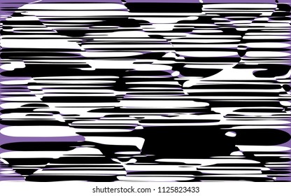 Random Chaotic Lines Abstract Geometric Pattern  Texture, Modern, Contemporary Art Illustration with Black White Striped Lines, Wavy, Curving Distortion Effect, Bending, Warped Lines