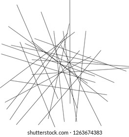 Random chaotic lines abstract geometric pattern / texture. Modern, contemporary art-like illustration 