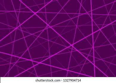 Random chaotic lines abstract geometric pattern, Purple geometric pattern
