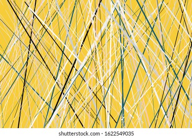 Random Chaotic Lines Abstract Geometric Pattern or Texture