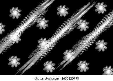 Random chaotic lines of abstract geometric pattern / texture. Contemporary art-like illustration.