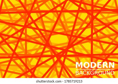 Random chaotic lines abstract geometric pattern / texture. Modern, contemporary art-like illustration