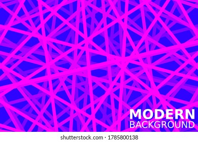 Random chaotic lines abstract geometric pattern / texture. Modern, contemporary art-like illustration
